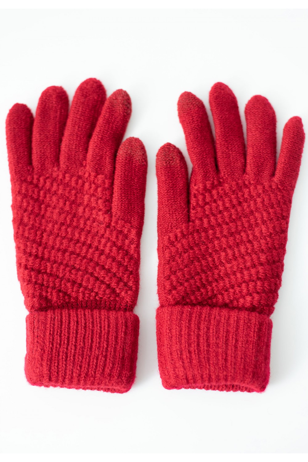 Gants en laine compatibles écrans tactiles femme pas cher | Kebello com